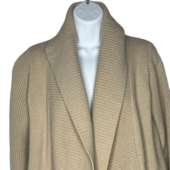 Sundance Size S Cardigan Open Shawl Collar Waterfall Boho Angora Lambswool - Picture 2 of 11
